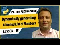 15 Creating Nested Lists Dynamically