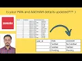 Zomato SQL Interview Question PAN AADHAR Details