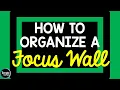 How to Organize a Focus Wall