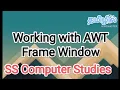working with awt frame window java in tamil