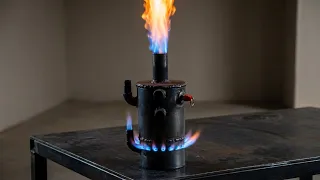 Горелка использует H2O, на грани физики.