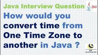 How would you convert time from One Time Zone to another in Java