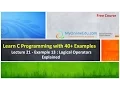 C Programming - Lecture 21