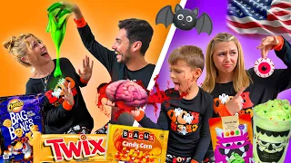 PROBAMOS los DULCES de HALLOWEEN más LOCOS de ESTADOS UNIDOS 🇺🇸 Familia Carameluchi