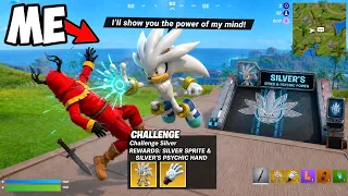 Trolling With SILVER Skin EARLY! (Sonic Fortnite)