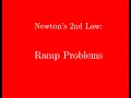 Solving Ramp Problems Physics
