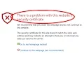 how to fix there is a problem with this website s security certificate errors