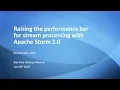 Raising the performance bar for stream processing with Apache Storm 2 0 - Roshan Naik Uber