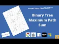 Leetcode 124 Binary Tree Maximum Path Sum Recursion is the way to go