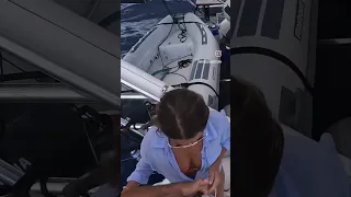 Racing a shark to land my first yellowfin tuna 😬#shorts #spearfishing #boatlife