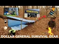 Solo Overnight Doing a Budget Dollar General Survival Challenge For 100 and Franks and Beans