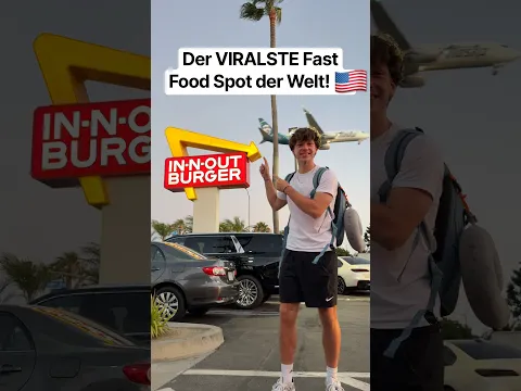 DAS ist der VIRALSTE Fast Food Spot der WELT! 🇺🇸🍔 #fastfood #Usa #burger #inandout