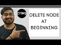 Delete Node from the Beginning Front of a Linked List in Java Data Structures
