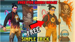 Free Fire Ghibli Image Trick 😍💯 // Malayalam // ഇനി FF ലും Ghibli Image 😳