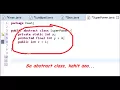 Java Tutorial Tagalog 19 Abstract class