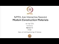 TA session 2 Modern Construction Materials - noc25-ce41