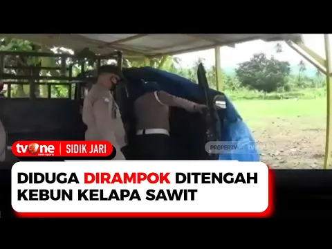 Diduga Dirampok, Sebuah Mobil Bak Ditemukan di Tengah Kebun Kelapa Sawit