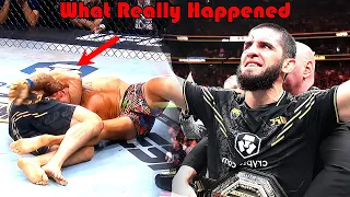 insane what really happened islam makhachev vs dustin poirier 