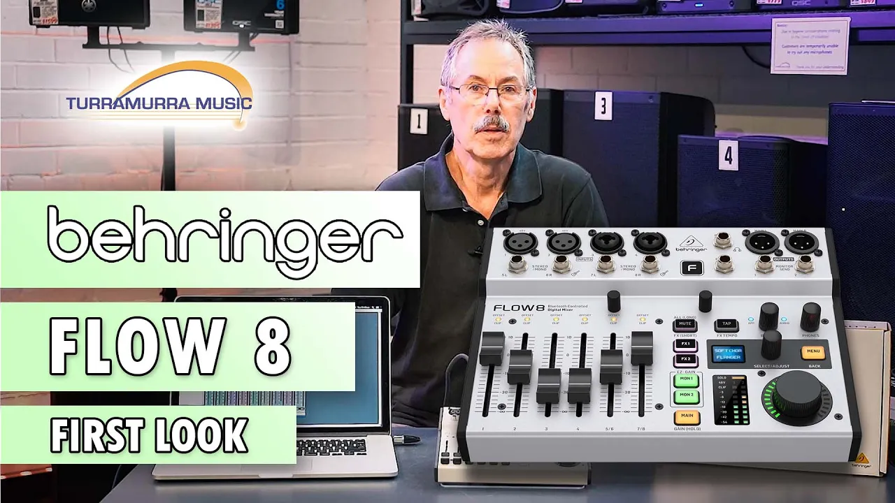 Behringer Flow 8 Digital Mixer - First Look at Turra Music