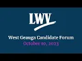 League of Women Voters of Geauga - West Geauga Candidate Forum October 10 2023