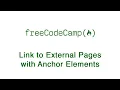 HTML and HTML5 Link to External Pages with Anchor Elements