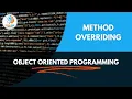 What is Method Overriding Java Object Oriented Programming Runtime Polymorphism IGNOU MCS024