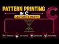 C Programming Pattern Printing Tutorial Diamond Star Pattern in C Lecture 4 Part 1 BS Niranjan
