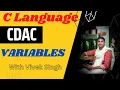 What is Variable in C language Vivek Singh CodeTech CDAC