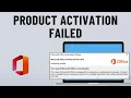 FIXED Product Activation Failed - This Copy Of Microsoft Office Is Not Activated in 2 Minutes