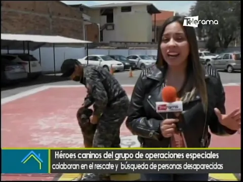 Héroes caninos del grupo de operaciones especiales colaboran en el rescate y búsqueda de personas desaparecidas