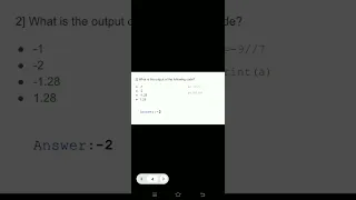 Python part 1 MCQ