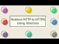 How to redirect HTTP to HTTPS Using htaccess
