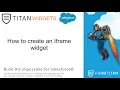 How to create an Iframe widget