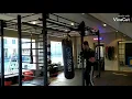 16 year old punching heavy bag