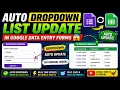 Auto Dropdown List Update in Google Data Entry Forms Google Sheets Tutorial