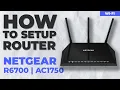 How to Setup NETGEAR Nighthawk R6700 NETGEAR Nighthawk AC1750 WiFi Dual Band Gigabit Router