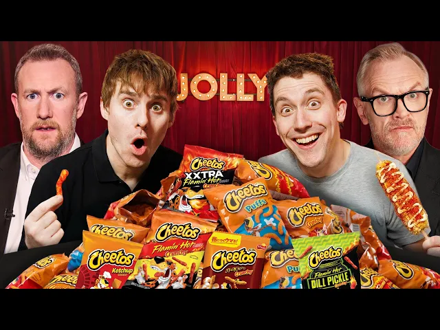 Video: British Comedians try EVERY type of Cheeto!