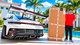 CHEGOU O PARACHOQUE DE FIBRA DE CARBONO DA MINHA GT3RS