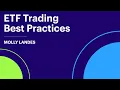 Allspring ETFs ETF Trading Best Practices