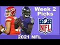2021 Week 2 NFL Game Picks and Locks
