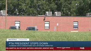 Registered sex offender arrested by VSP as Chesapeake PTA president wife steps down