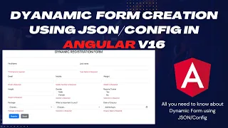 Master Angular Forms Create Reusable Forms with JSON Constants Config Dynamic Forms in Angular