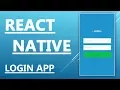 React Native Tutorial - Create a Login System Application With Memberarea Part 1