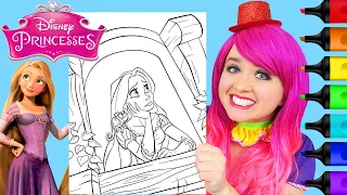 Coloring Rapunzel Disney Princess Markers
