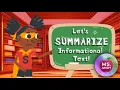Summarizing Main Idea and Supporting Details in Informational Text Grades 2-5 Reading Skills