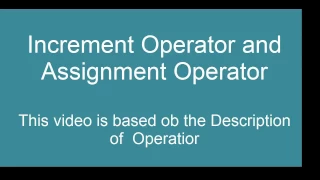 Java Tutorial For Beginners Part - 4 Increament and Decreament Operators tutorial Step by step