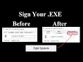 Sign your Windows EXE with Sectigo public code signing certificate CA R36 on a Windows 10 computer
