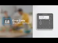 What to do when you have an E8 error code on your ActronAir L-series controller