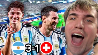 REACCIONES DESDE LA CANCHA Argentina vs Suiza 3-1 Mundial 2026 ¡MESSI!
