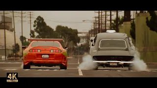 Supra Vs Charger The Fast And The Furious 2001 4K 